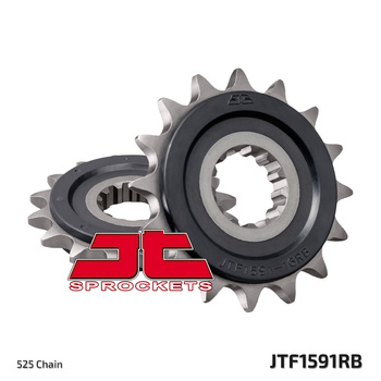 JT ZĘBATKA PRZEDNIA 2091 16 Z GUMĄ YAMAHA FZ8 '10-'15, MT 09 '14-'17, MT 07 '14-'18, TDM 900 '02-'13 , MT10 16-17(209116JTRB)* (ŁAŃC. 525)