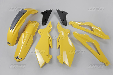 UFO KOMPLET PLASTIKÓW HUSQVARNA TC 4T '05-'07 KOLOR ZÓŁTY (HU606E103) - WYCOFANE Z OFERTY - WYPRZEDAŻ