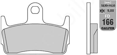 GALFER KLOCKI HAMULCOWE KH234 PÓŁMETALICZNE (OFERTA SPECJALNA) WYPRZEDAŻ