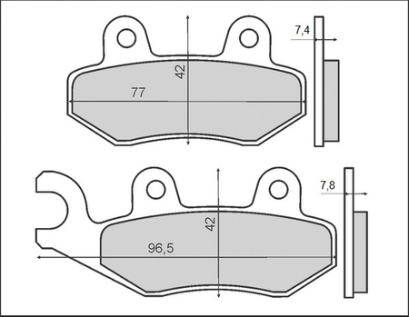 BRENTA KLOCKI HAMULCOWE KH135 / KH214 (ORGANIC)