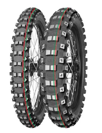 MITAS OPONA 80/100-21 TERRA FORCE-MX MH MEDIUM/HARD 51M (CZERWONO-ZIELONY PASEK) TT PRZÓD DOT 2023 (DOT:DTDT/DCDT) (460090) (zamiennik:70000125)