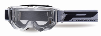 PROGRIP 2024/11 GOGLE PG3300-414 TR VISION KOLOR SREBRNY MAT (SZYBA PG3310 PRZEZROCZYSTA ANTISCRATCH, NO FOG, ANTI UV)