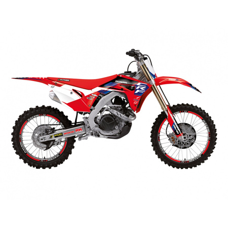 BLACKBIRD KOMPLET NAKLEJEK (OKLEIN) HONDA CRF 250R '18-'21, CRF 450R '17-'21, CRF 450X '17-'24 DREAM 5 KOLOR CZERWONY CZARNY