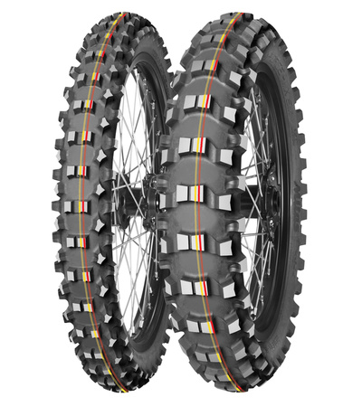 MITAS OPONA 70/100-14 TERRA FORCE-MX SM 40M (CZERWONO-ŻÓŁTY PASEK) TT PRZÓD DOT 2025 (DOT:JPDP) (460064) (zamiennik:70000163)