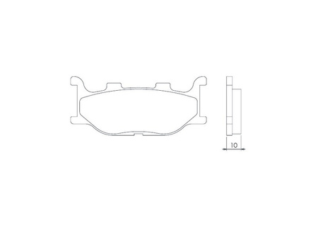 BRENTA KLOCKI HAMULCOWE KH199 SPIEK METALICZNY (ZŁOTE) (FT 4019)