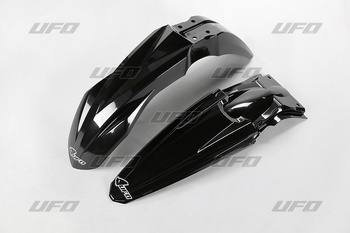 UFO KOMPLET BŁOTNIKÓW KAWASAKI KXF 450 '16-'17, KXF 250 '17 (KA04733001, KA04734001), KOLOR CZARNY