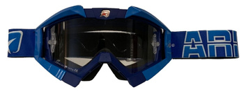 ARIETE GOGLE RIDING CROWS BASIC KOLOR GRANATOWY/NIEBIESKI, SZYBKA ANTI FOG, ANTI SCRATCH, UV, ROLL-OFF READY, GĄBKA 2 WARSTWOWA