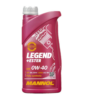 MANNOL OLEJ SILNIKOWY SAMOCHODOWY 0W40 LEGEND+ESTER 1 LITR (7901) (SYNTETYCZNY)