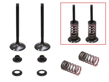 PSYCHIC 2024/03 ZAWORY WYDECHOWE (KOMPLET ZAWORÓW ZE SPRĘŻYNAMI I PODKŁADKAMI) YAMAHA WRF 450 '16-'20, (WR 450 F) YZF 450 '14-'19, YZ 450FX '16-'20 STALOWY (MX-09554E) (35X5,45X85,77MM)