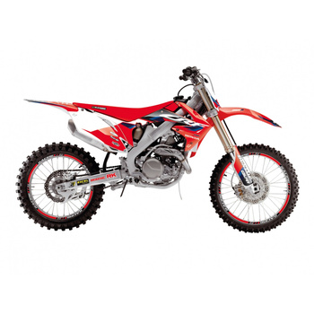 BLACKBIRD KOMPLET NAKLEJEK (OKLEIN) HONDA CRF 250R '10-'13; CRF 450R '09-'12 DREAM 5 KOLOR CZERWONY CZARNY