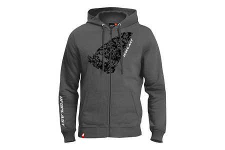 UFO 2025/09 BLUZA Z KAPTUREM KOLOR SZARY ROZMIAR M 100% BAWEŁNY - KOLEKCJA 2025