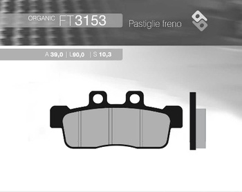 BRENTA KLOCKI HAMULCOWE KH632 YAMAHA NXC 125 CYGNUS '07-'10 PRZÓD (FT 3153)