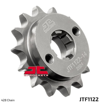 JT ZĘBATKA PRZEDNIA 1122 14 BETAMOTOR RR 125 LC '21-'23, FANTIC XEF / XMF 125 '21-, (112214JT) (ŁAŃC. 428) (OEM: 051.04.000.00.00)