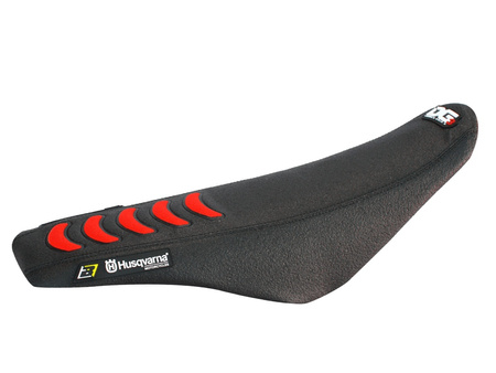 BLACKBIRD POKROWIEC / POSZYCIE NA SIEDZENIE HUSQVARNA CR/WR 125 '09-'13; TE/TC 250/310 '08-'13, TE/TC 250/450/510 '08-'10 DOUBLE GRIP 3 KOLOR CZARNY