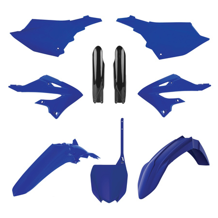 POLISPORT KOMPLET PLASTIKÓW (FULL KIT) YAMAHA YZ 125/250 '22-'24 W ZESTAWIE TABLICA PRZEDNIA (8666000007) I OSŁONY AMORTYZARORÓW (8352000002) KOLOR NIEBIESKI OEM