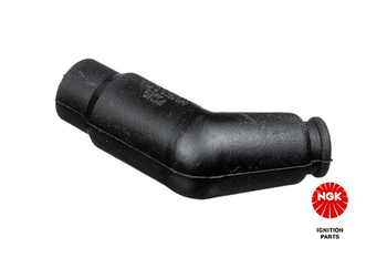 NGK FAJKA NA ŚWIECE (NR 7744) KĄTOWA (120) KOLOR CZARNY, GUMOWA (BARYŁKA)