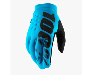 100 PROCENT RĘKAWICE CROSS/ENDURO/MTB MODEL BRISKER SOFTSHELL TURQUOISE KOLOR TURKUSOWY ROZMIAR L - OFERTA SPECJALNA