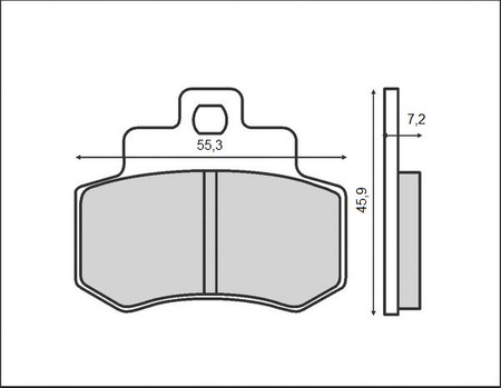 BRENTA KLOCKI HAMULCOWE KH356 (ORGANIC) (KYMCO)
