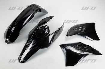 UFO KOMPLET PLASTIKÓW KTM EXC '09-'10 KOLOR CZARNY (KT511E001)