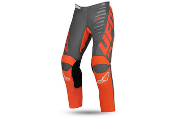 UFO SPODNIE KIMURA CROSS DZIECIĘCE / JUNIOR / KID KOLOR SZARY/POMARAŃCZOWY ROZMIAR S / EU40 - OFERTA SPECJALNA