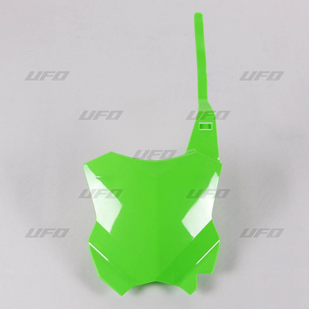 UFO TABLICA NA NUMER STARTOWY KAWASAKI KXF 250 '17-'23, KXF 450 '16-'23 KOLOR ZIELONY FLUO