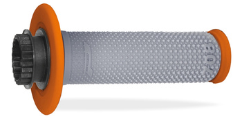 PROGRIP MANETKI PG708 OFF ROAD Z BLOKADĄ SCS LOCK-ON + 6 ADAPTERÓW ROLGAZU (22+25MM) KOLOR SZARY POMARAŃCZOWY DWUSKŁADNIKOWE (708-293)