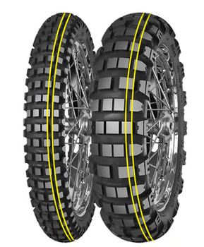MITAS OPONA 150/70B18ENDURO TRAIL XT+ DAKAR (PODWÓJNY ŻÓŁTY PASEK) 70T TL/TT M+S TYŁ DOT 10/2025 (460133) (ZAMIENNIK:70000498)