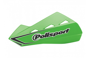 POLISPORT WYPRZEDAŻ OSŁONY RĄK (LISTKI) MODEL QWEST Z UNIWERSALNYM ZESTAWEM MONTAŻOWYM ALUMINIOWYM 22/28MM KOLOR ZIELONY