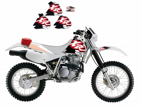 BLACKBIRD KOMPLET NAKLEJEK (OKLEIN) HONDA XR 250/350 '88-'95 ORIGINAL (17)