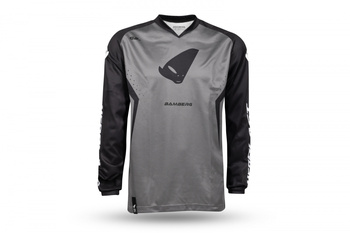 UFO KOSZULKA BAMBERG JERSEY CROSS KOLOR SZARY/CZARNY ROZMIAR L - KOLEKCJA 2024