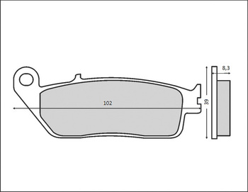 BRENTA KLOCKI HAMULCOWE KH226 / KH142 (ORGANIC)
