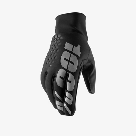 100 PROCENT RĘKAWICE ZIMOWE CROSS/ENDURO MODEL HYDROMATIC BRISKER BLACK (WODOODPORNE) KOLOR CZARNY ROZMIAR S STARY KOD 10010-001-10