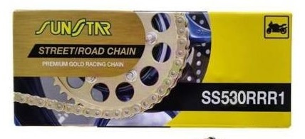 SUNSTAR ŁAŃCUCH NAPĘDOWY 530RRR1-114G (530ZVMX2) DO 1400 CCM (XW RING) (48,00KN) KOLOR ZŁOTY - ZASTĘPUJE SS530RTG1-114G - MADE IN JAPAN - OFERTA SPECJALNA