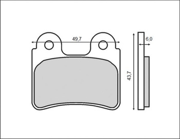 BRENTA KLOCKI HAMULCOWE KH303 (ORGANIC)