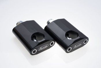 ACCEL MOCOWANIE/PODWYŻKI KIEROWNICY (28,6MM) WYS. 58,5MM ZE ŚRUBĄ M12 KOLOR CZARNY (BM-16BK28)