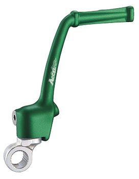 ACCEL DŹWIGNIA STARTERA (KOPKA) ALUMINIOWA KAWASAKI KX 65 '00-'24, KOLOR ZIELONY