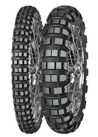 MITAS OPONA 90/90-21 (3.00-21) ENDURO TRAIL-RALLY PRO SUPER LIGHT (ZIELONY PASEK) 54R TT M+S PRZÓD DOT 01/2025 (460144) (ZAMIENNIK:70000336)