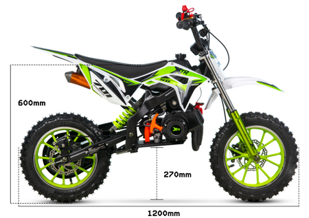 Mini cross spalinowy 50cc XTR 701 MINI POCKET 10 Dla dzieci