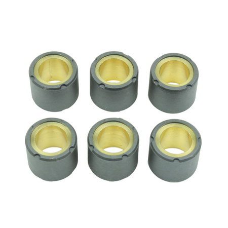 ATHENA ROLKI WARIATORA 6 SZT. 20X17 MM 9,5 GR. YAMAHA X-MAX / X-CITY / MAJESTY 125, APRILIA ATLANTIC / LEONARDO 125 , KYMCO MOVIE / DINK 125, PIAGIGO LIBERTY / SKIPPER / HEXSAGON / X9 125, SUZUKI BURGMAN 125, HONDA DYLAN / NES / SH 125 / 150