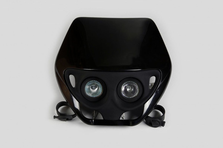 UFO LAMPA PRZEDNIA HALOGEN HONDA CRE 50 '97-00, KOLOR CZARNY