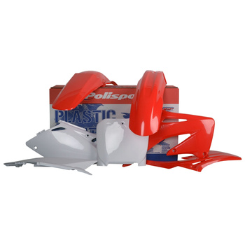 POLISPORT WYPRZEDAŻ KOMPLET PLASTIKÓW HONDA CRF 450R '02-'03 KOLOR CZERWONO BIAŁY OEM