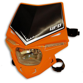 UFO LAMPA STEALTH HOMOLOGOWANA Z KIERUNKAMI LED KOLOR POMARAŃCZOWO-CZARNY