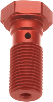 TRW ZF ŚRUBA HYDRAULICZNA DO PRZEWODÓW HAMULCOWYCH M10X1,00 (DROBNY GWINT) KOLOR CZERWONY (PROMOCJA)