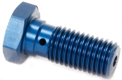 TRW ZF ŚRUBA HYDRAULICZNA DO PRZEWODÓW HAMULCOWYCH M10X1,25 (PODWÓJNA) NIEBIESKA