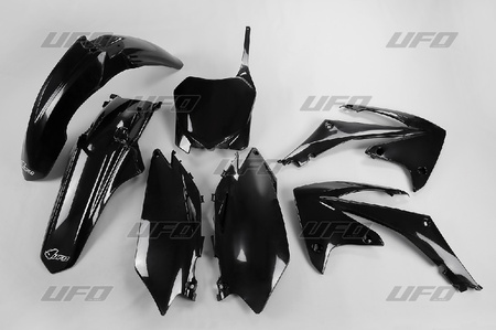 UFO KOMPLET PLASTIKÓW HONDA CRF 450 R '09-'10, CRF 250 '10 KOLOR CZARNY (HO113E001)