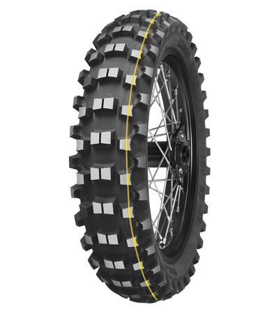 MITAS OPONA 120/90-18 C-18 65R TT COUNTRY CROSS (ŻÓŁTY PASEK) TYŁ DOT 02/2023 (26555) WYCOFANE (ZAMIENNIK:70000970)
