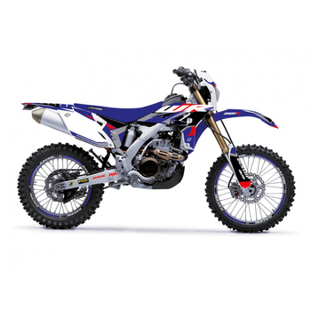 BLACKBIRD KOMPLET NAKLEJEK (OKLEIN) YAMAHA WR 450F '12-'15 DREAM 5 KOLOR NIEBIESKI CZARNY