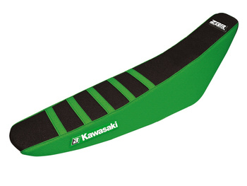 BLACKBIRD WYPRZEDAŻ POKROWIEC / POSZYCIE NA SIEDZENIE KAWASAKI KXF 250 '09-'12, 450 '09-'11 ZEBRA KOLOR CZARNY ZIELONY