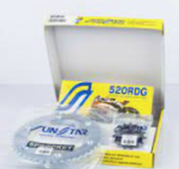 SUNSTAR ZESTAW NAPĘDOWY HONDA XL 125V VARADERO '01-11 STANDARD (14/44/110) (DO 750CC) (SUN39114/SUN1-3079-44/SS520RDG-110N) (WZMOCNIONY) - MADE IN JAPAN - OFERTA SPECJALNA