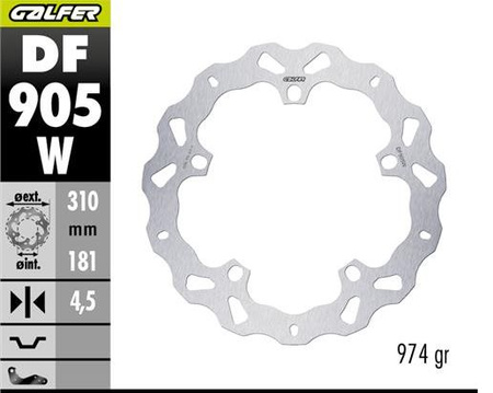 GALFER TARCZA HAMULCOWA PRZÓD BMW R 1300GS '23-'25 (WAVE DISC) (310X181X4.5MM)